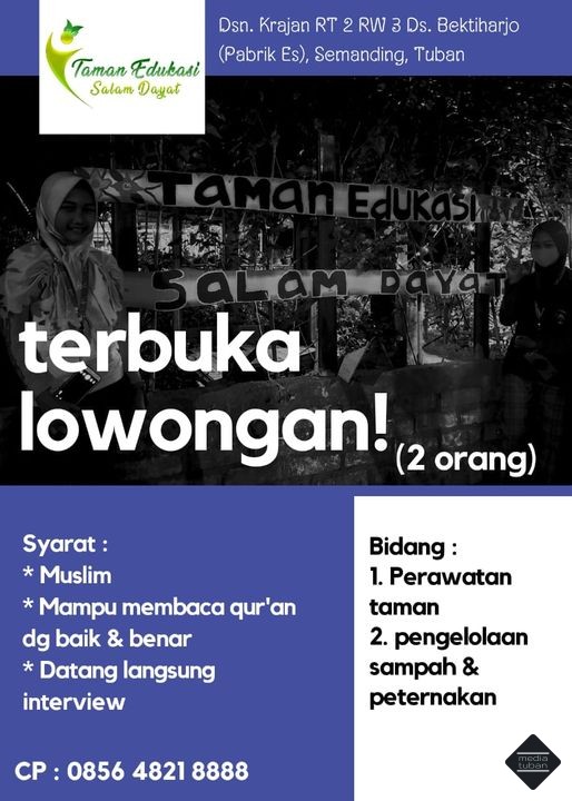 Lowongan Kerja taman edukasi salam dayat