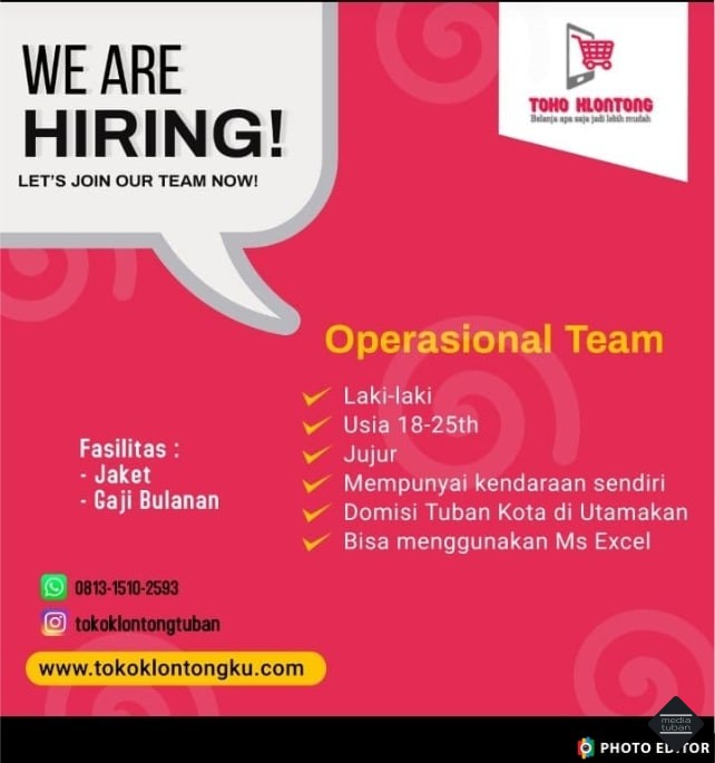 Lowongan Kerja Operasional Team di Tokoklontongku.com