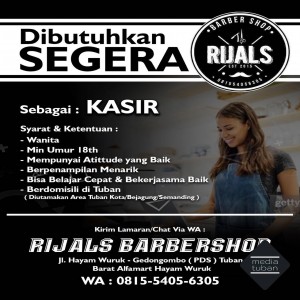 Lowongan Kasir di Rijal Barbershop