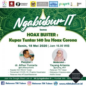 Hoax Buster : Kupas Tuntas 140 Isu Hoax Corona