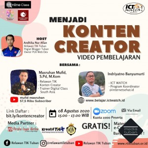 Menjadi Konten Creator Video Pembelajaran - RTIK Tuban