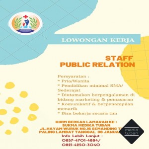 Staff dan Public Relation SUKMA MEDIKA TUBAN